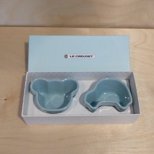 NWT Le Creuset Blue Pastel Baby Bear Car Ramekins
